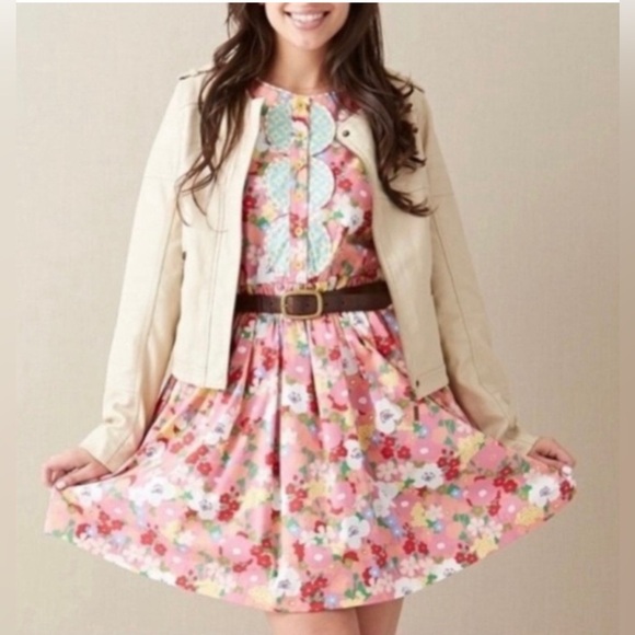 Matilda Jane Leah Dress Floral Fit Flare Size Medium - Picture 9 of 9